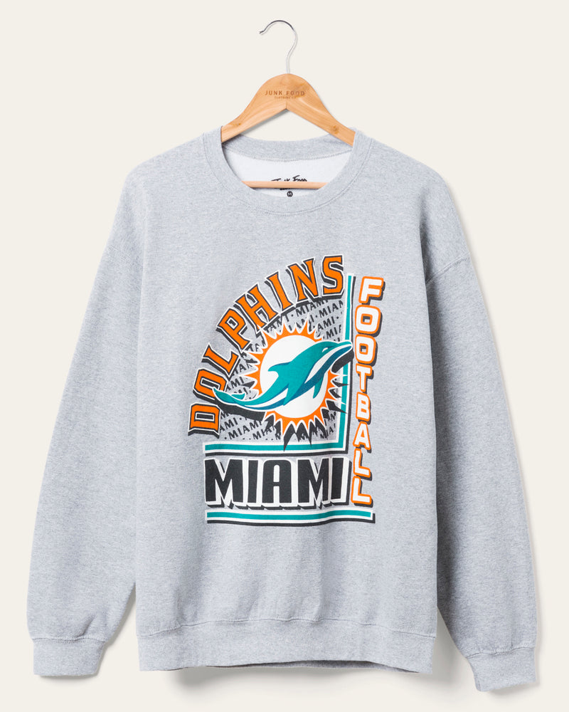 Miami Dolphins Backfield Crew Fleece Sweatshirt