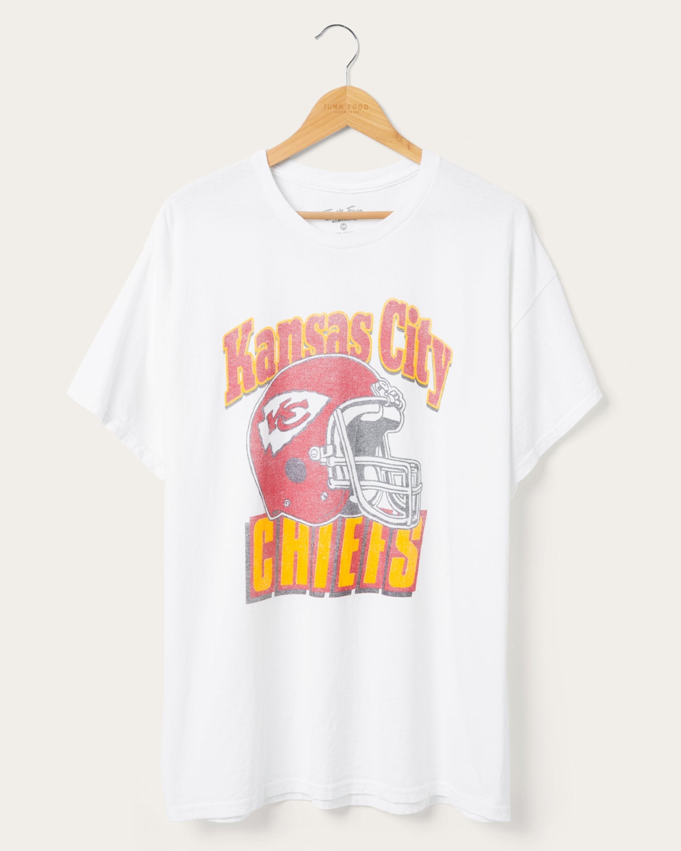 Kansas City Chiefs Throwback Helmet Flea Market Tee