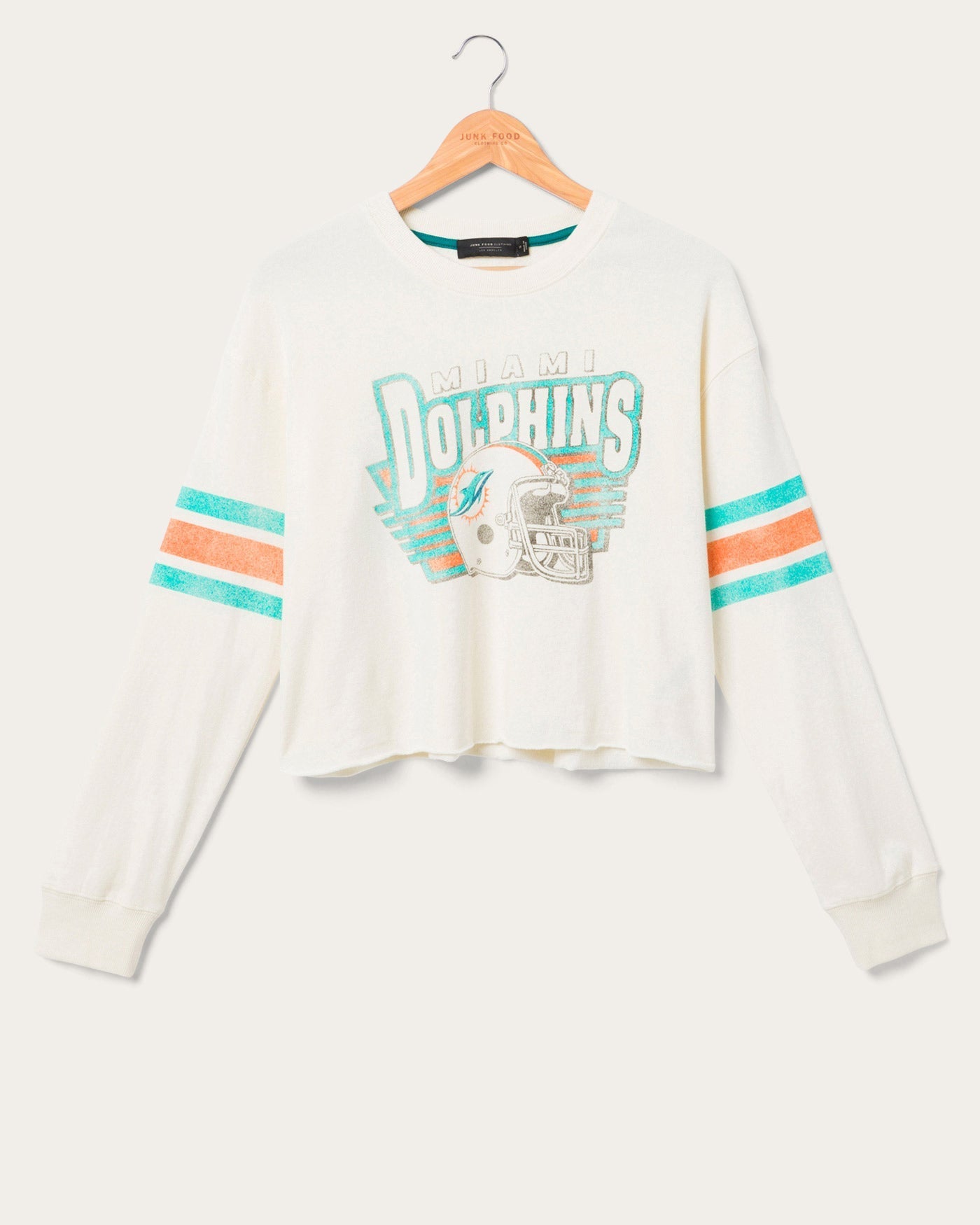 Women's Miami Dolphins Kickoff Crop Sweatshirt