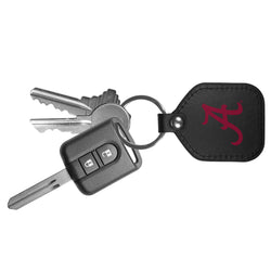 Alabama Crimson Tide Leather Square Key Chains