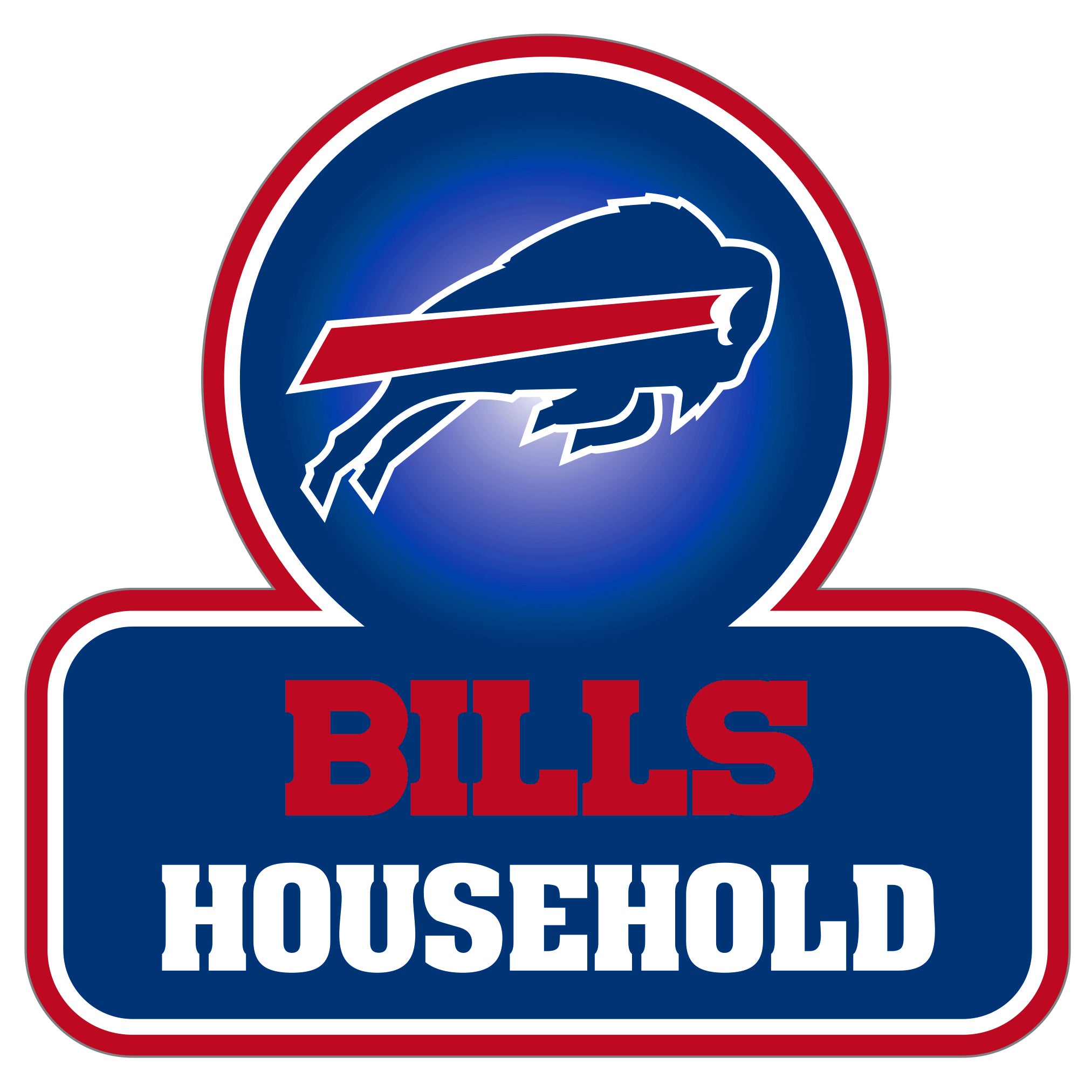 Buffalo Bills Household Auto Decal