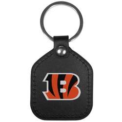 Cincinnati Bengals Leather Square Key Chains