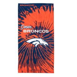 Denver Broncos Psychedelic Beach Towel