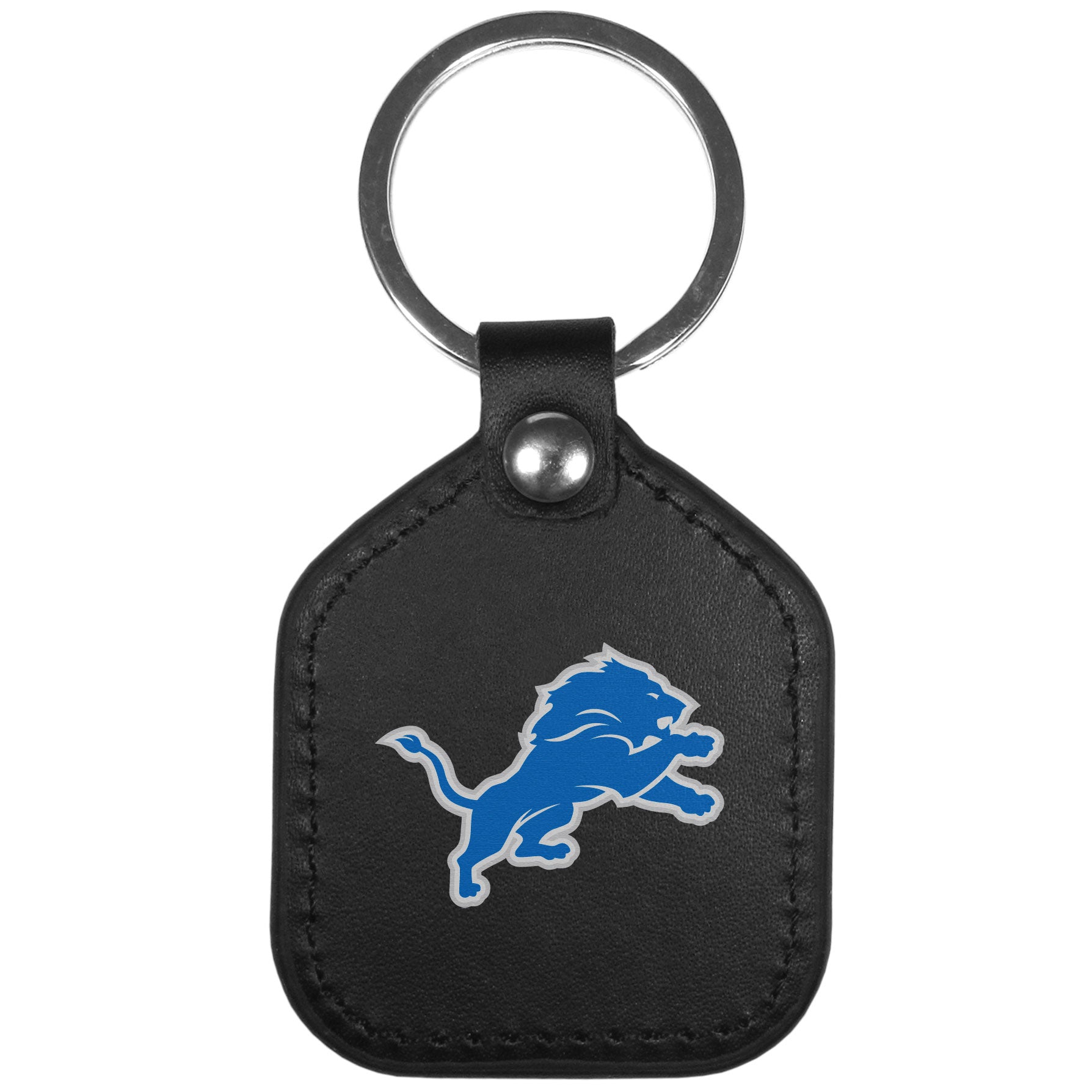 Detroit Lions Leather Square Key Chains