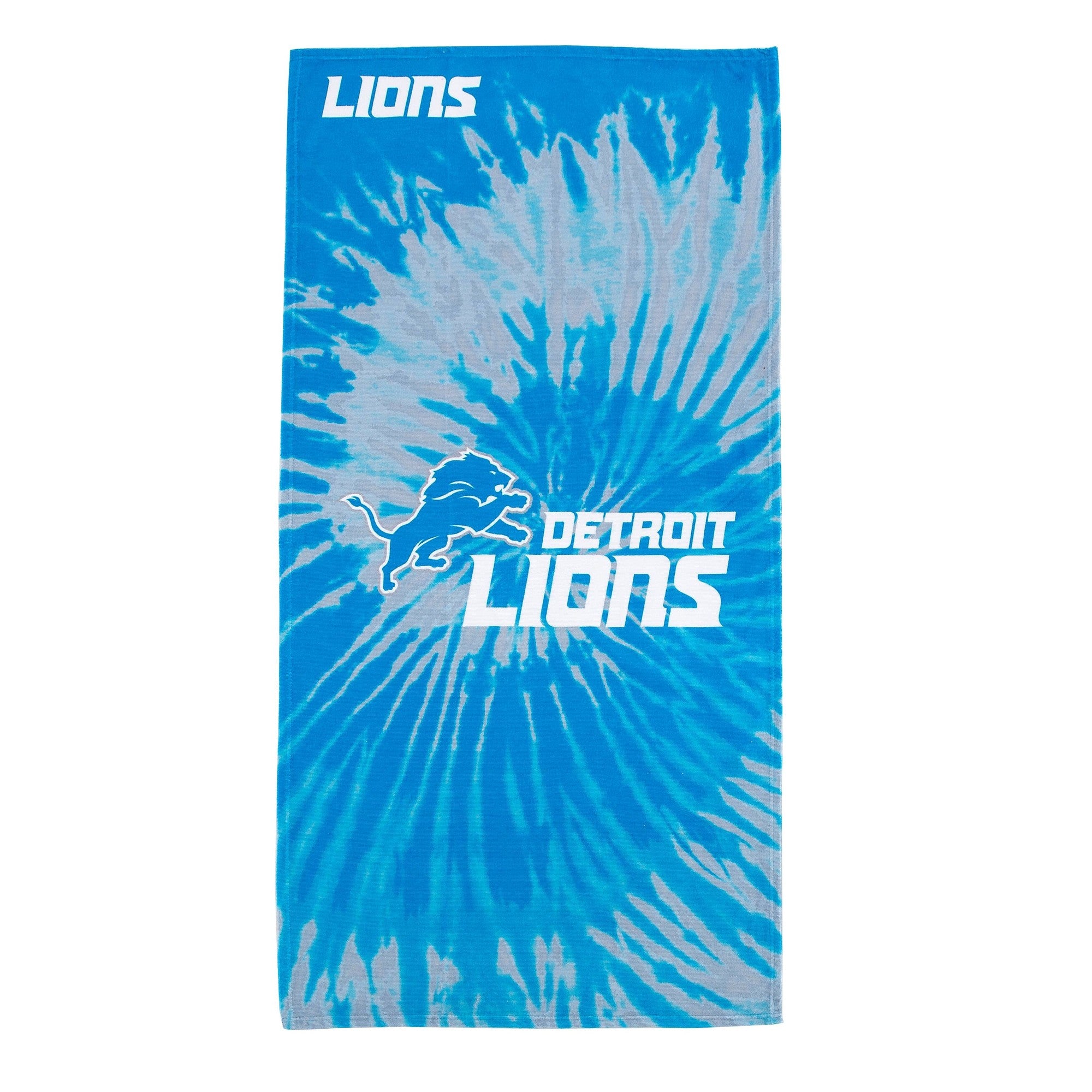 Detroit Lions Psychedelic Beach Towel