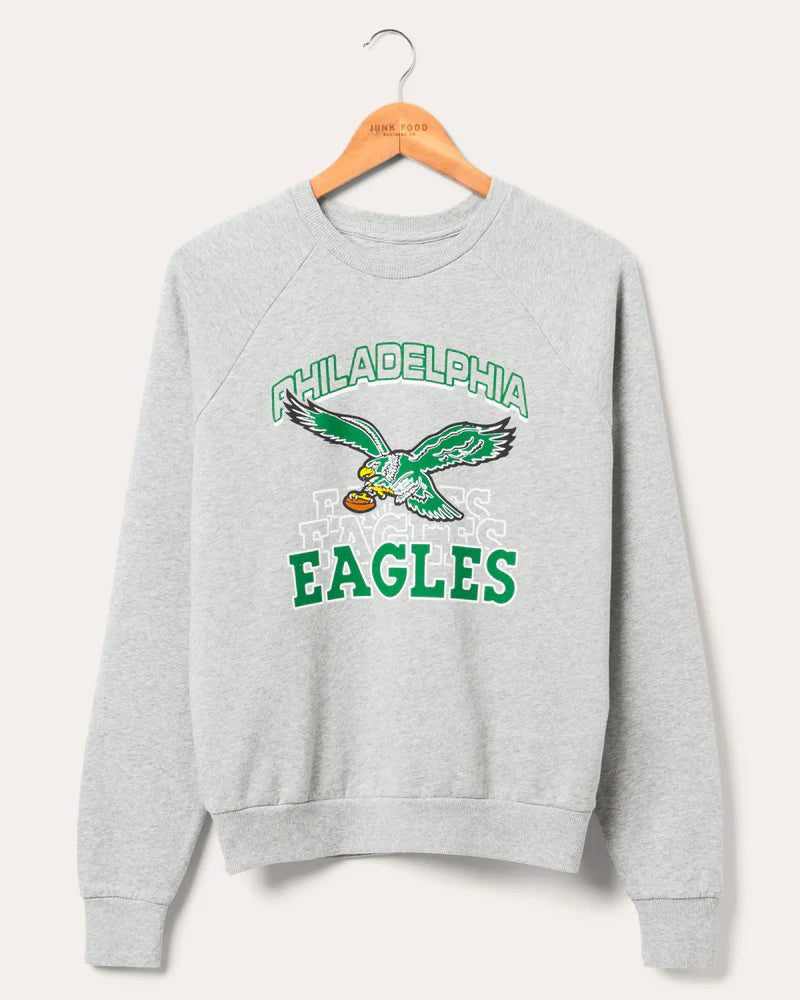 WOMEN'S PHILADELPHIA EAGLES REPEAT RAGLAN CREW FLEECE