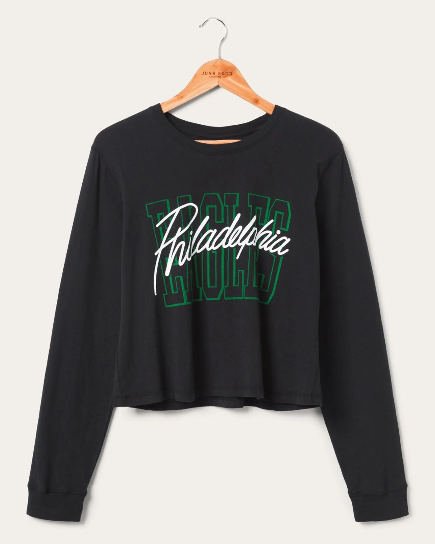 WOMEN'S PHILADELPHIA EAGLES TIMEOUT LONG SLEEVE CROP