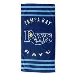 Rays Stripes Beach Towel by MLB in Multi