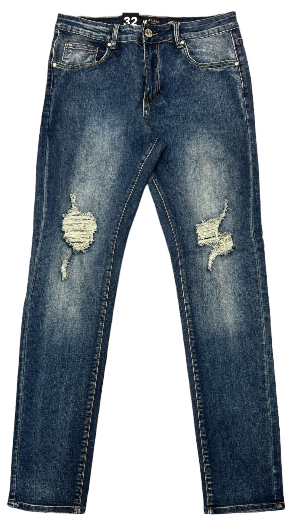 Men's Indigo Wash Skinny Fit Jeans