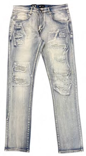 Men's Blue Wash Flex Skinny Fit Denim