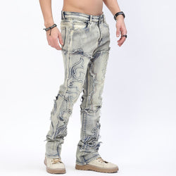 Men's Vintage Wash Stacked Denim