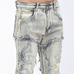 Men's Vintage Wash Stacked Denim