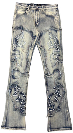Men's Vintage Wash Stacked Denim