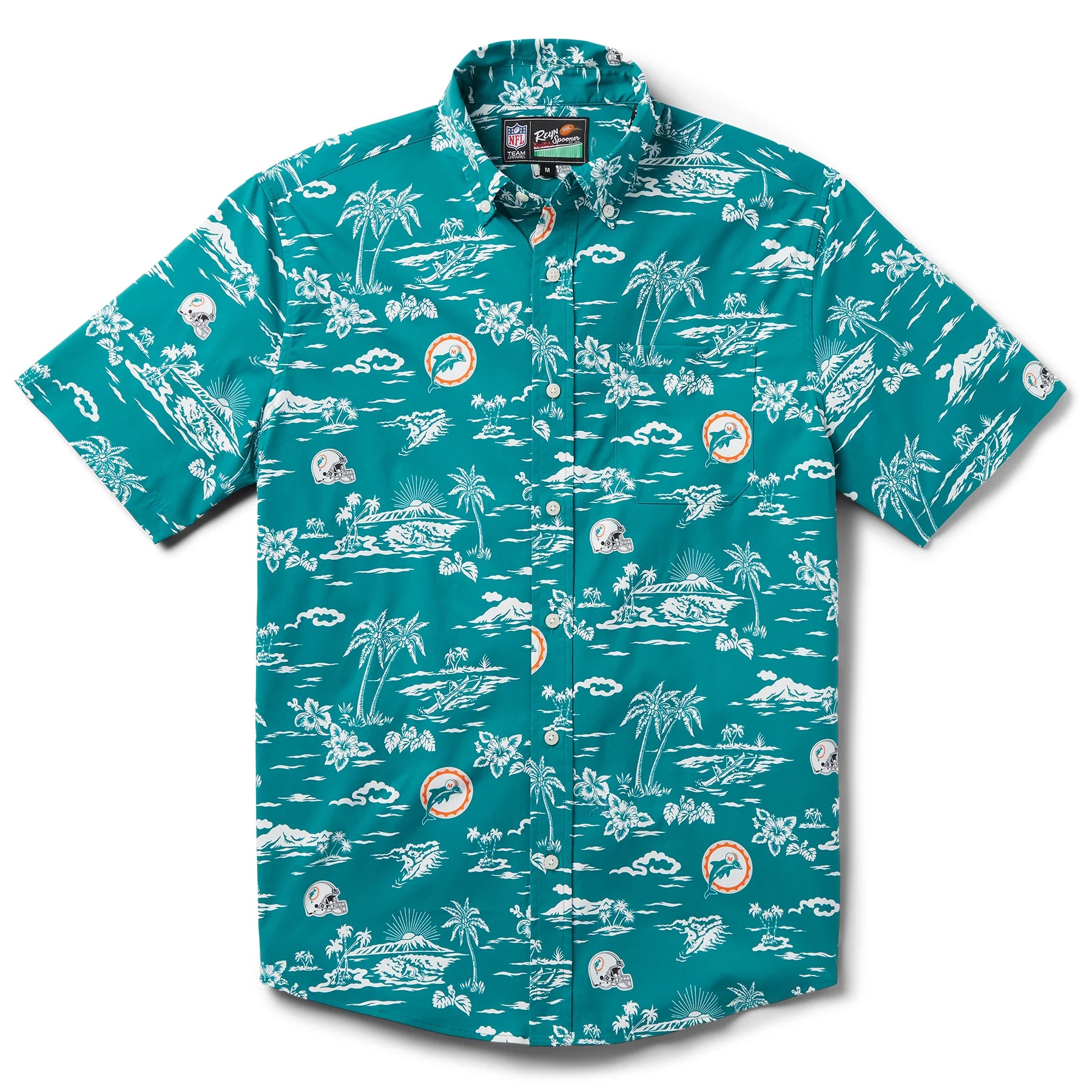 MIAMI DOLPHINS THROWBACK PERFORMANCE CASUAL SHIRT