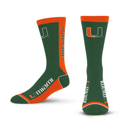 Miami Hurricanes MVP Socks-Large