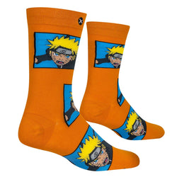 NARUTO HEADS MEN'S CREW SOCKS