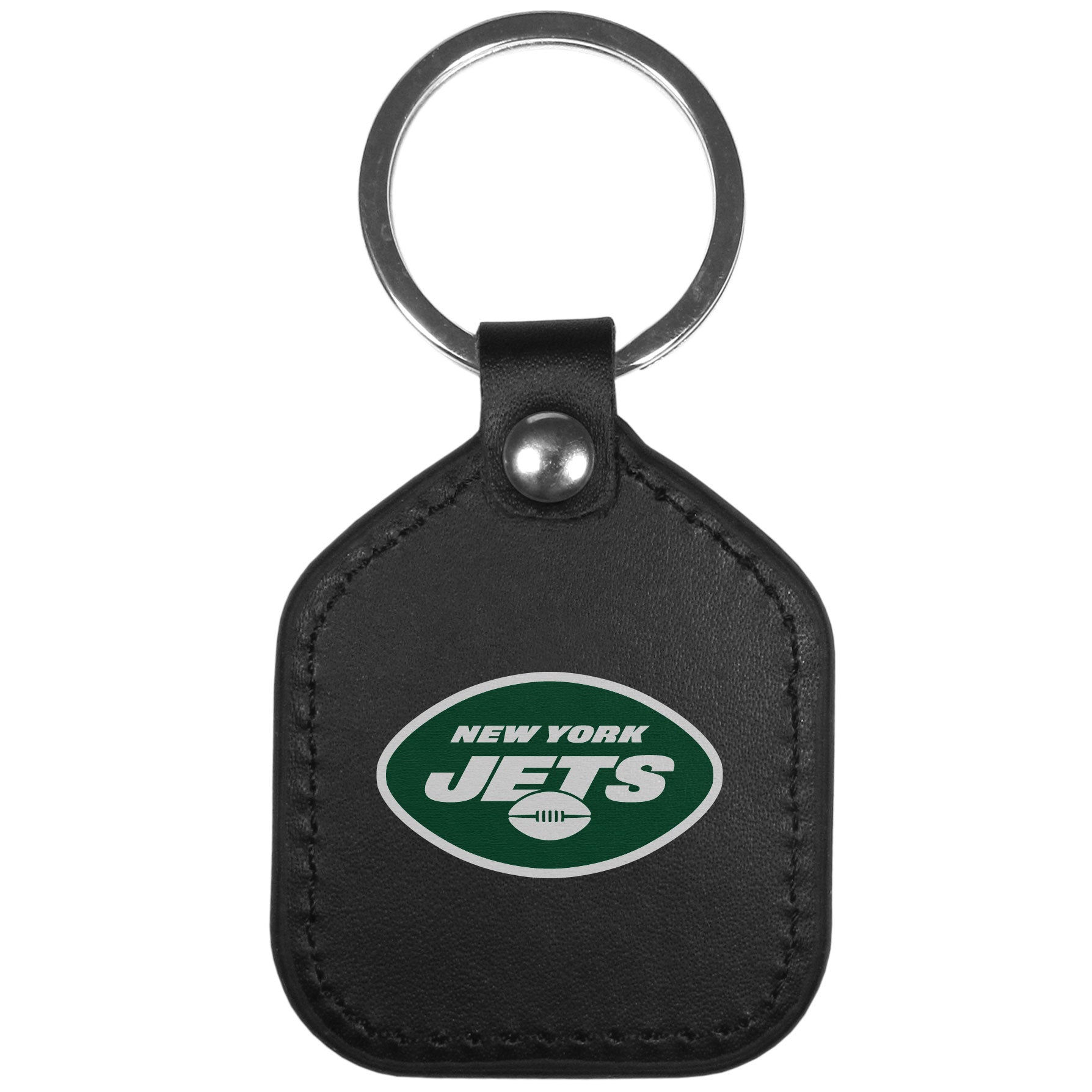 New York Jets Leather Square Key Chains