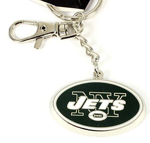 New York Jets Silvertone Zamac Logo Keychain