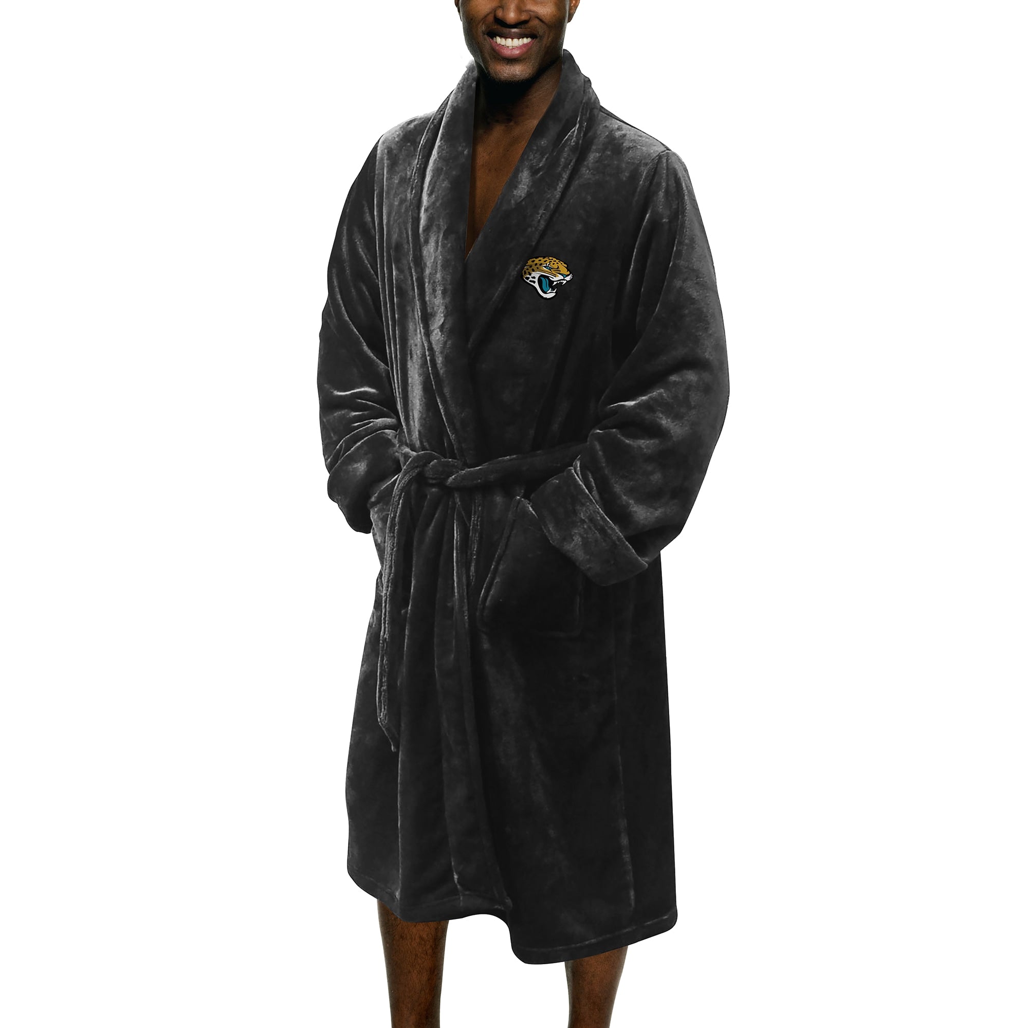 Northwest NFL Jacksonville Jaguars Man L/XL Bathrobe Black