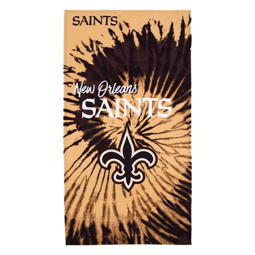 Orleans Saints Psychedelic Beach Towel