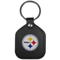 Pittsburgh Steelers Leather Square Key Chains