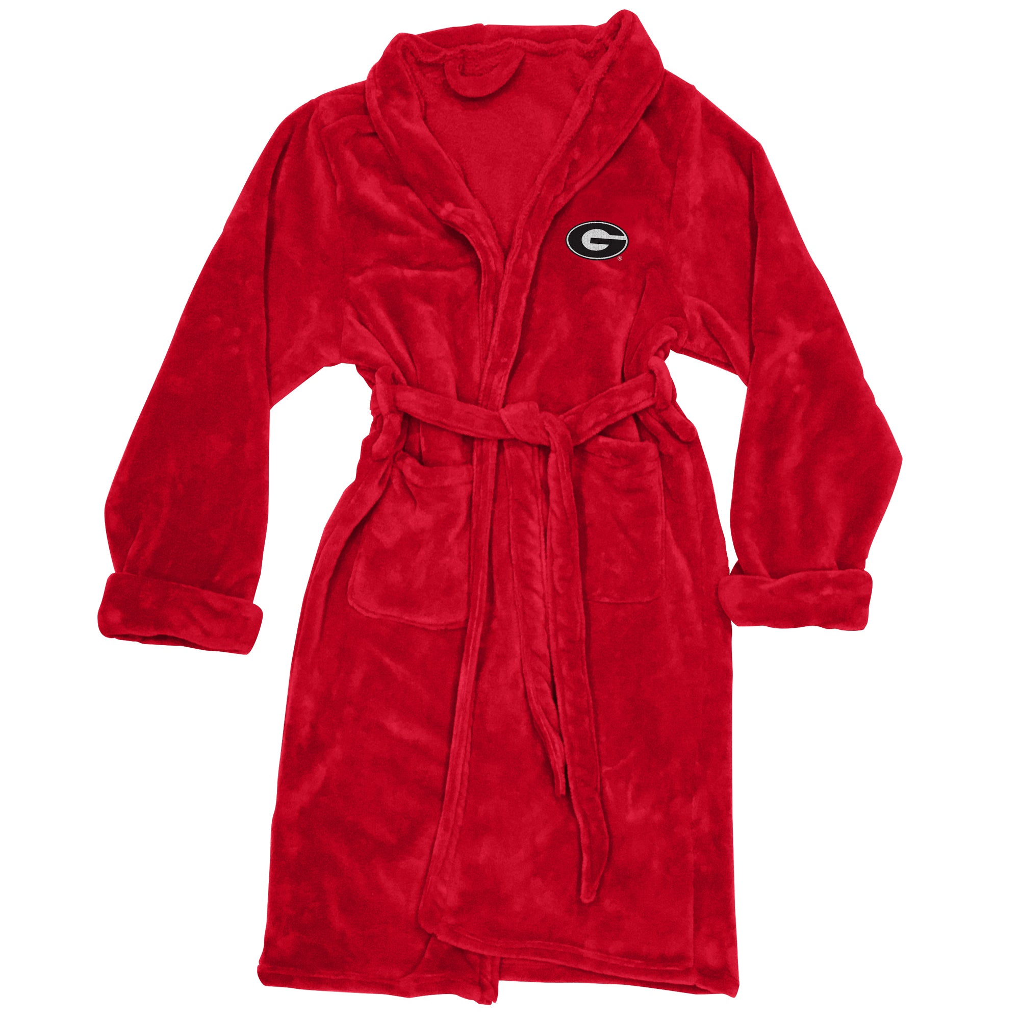 Red Georgia Bulldogs Silk Touch Bath Robe