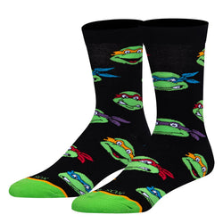 Retro Turtle Heads Men's Crew Socks