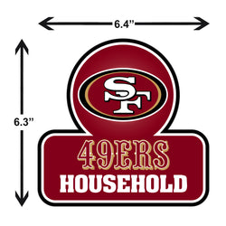 San Francisco 49ers Household Auto Decal