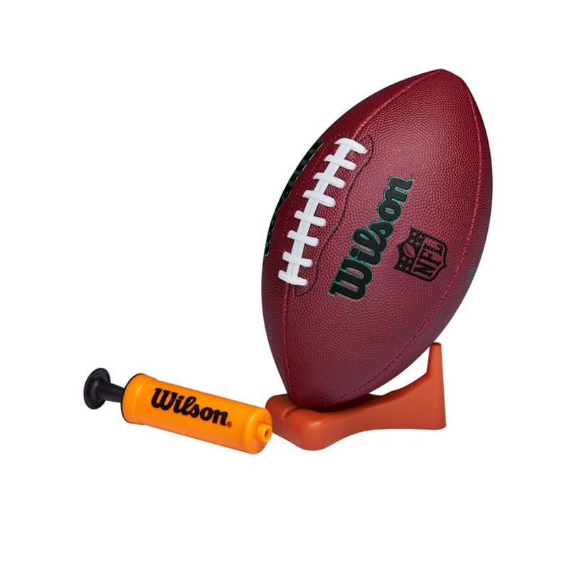 Wilson NFL Ignition Pro Eco Pump and Tee Brown